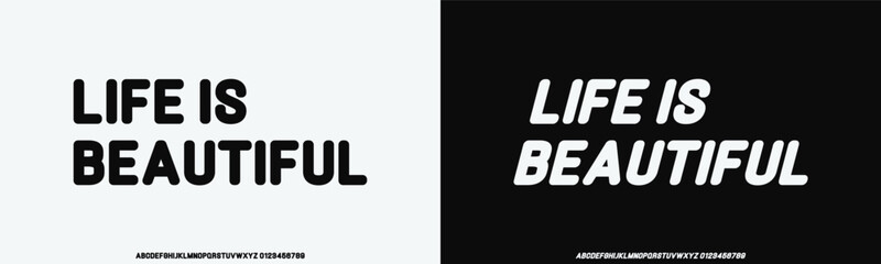 Modern Bold Font. Sans Serif Font. Regular Italic Uppercase Lowercase Typography urban style alphabet fonts for fashion, sport, technology, digital, movie, logo design, vector illustration