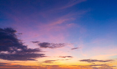 morning clouds and sky,Real majestic sunrise sundown sky background with gentle colorful clouds...