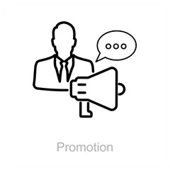 Fototapeta na wymiar Promotion and advertise icon concept 