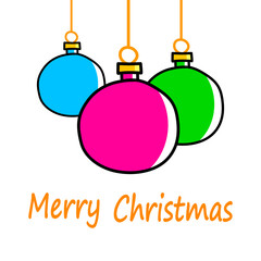 Christmas decoration on white background. Vector icon - 681541794