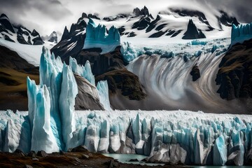 perito moreno glacier arid region country