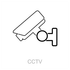 CCTV and security icon concept