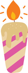 Adorable candle illustration