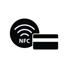 nfc icon vector wireless card pay payment