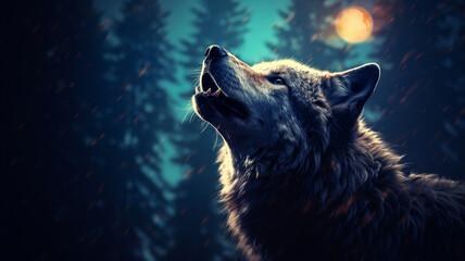 wolf in the night
