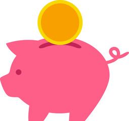 Piggy bank illustration
