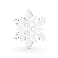 Translucent Glass 3D Snowflake