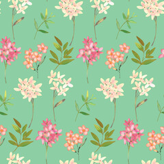Watercolor Floral Seamless Pattern