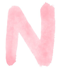 pink letter a