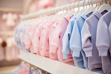 A charming children's clothing boutique with a colorful collection of casual clothing for children.