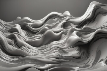 Fototapeta premium An abstract gray waves