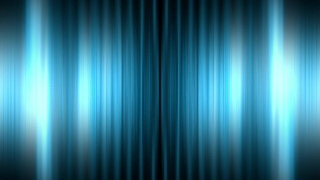 VJ Loop Artistic Blue Color Gradient Strips Glowing Vertical Lines Motion Abstract Background. 4k Glow Vertical Strip Moving Abstract Background Animation. Blue Curtains Animation.