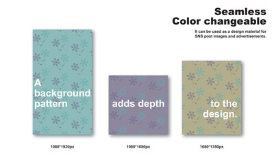 雪の結晶をイメージした背景パターン、シームレス、グラフィック素材、壁紙