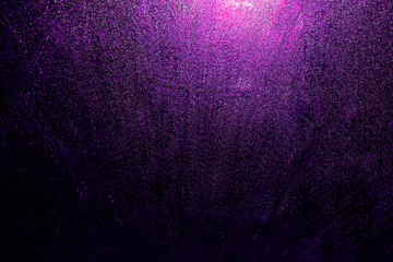 white purple black glitter texture abstract banner background with space. Twinkling glow stars effect. Like outer space, night sky, universe. Rusty, rough surface, grain.