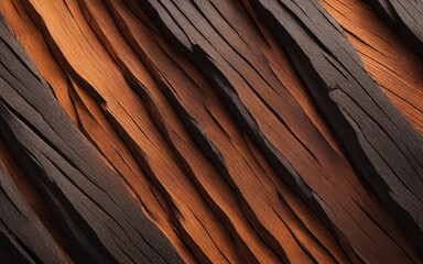 Beautiful texture of wood and kara. Backgrounds and textures. AI