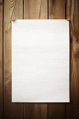 A blank note on a wooden wall for backdrop and design