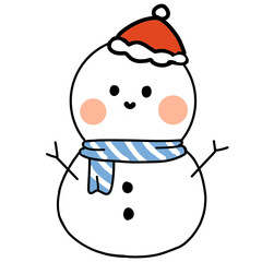 snowman with hat