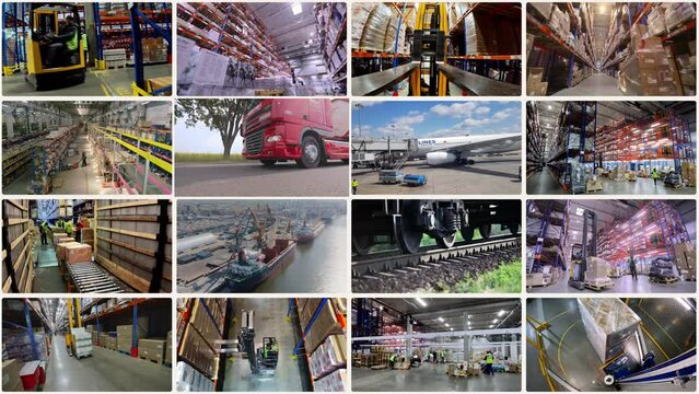 Multiscreen opener logistics center. Logistics multiscreen. Logistics center infographics. Logistics center. Logistics center opener.