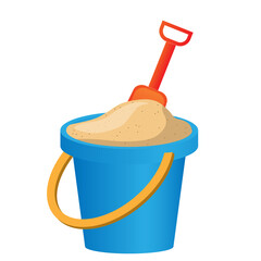 sand bucket vector png