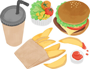 ハンバーガーセット