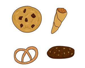 illustration of cookies in assortment