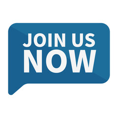 Join Us Now In Blue Rectangle Shape For Subscription Promotion Business Marketing
