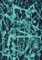 緑のインクアートのようなアートな背景