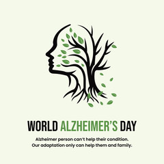 World Alzheimer's Day, Mental health, September 21, Support, Memory Disorder, Global Awareness, symptoms of dementia, memory loss, concept, suffering, dementia, Alzheimer, disease