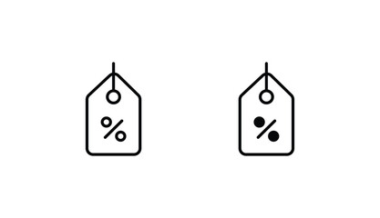 Discount icon design with white background stock illustration