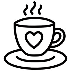 cup of coffee with heart