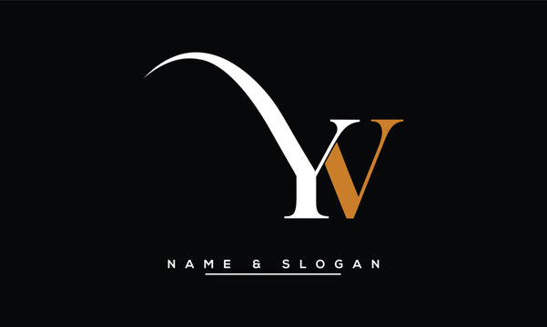 YV,  VY,  Y,  V  Abstract  Letters  Logo  Monogram