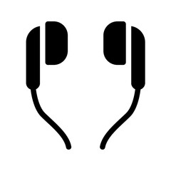 Earbuds Glyph Icon