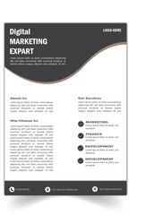 business flayer design. Corporate business flyer template design. new concept A4 business flayer. grow your business for identity