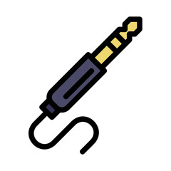Audio Jack Fill Icon