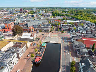 Aerial from the city Assen in the Netherlands