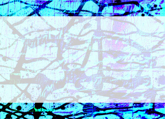 カラフルなペンキが塗られた壁のようなフレーム