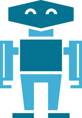 Cartoon Robot Icon