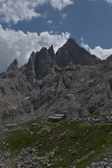 Obraz premium Mountain refuge in the Picos de Europa, Asturias, Spain