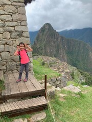 Machu Picchu avec enfant