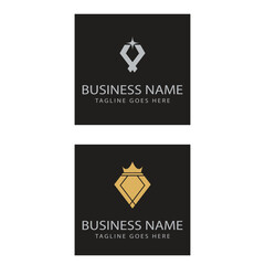 Diamond logo vector template symbol design
