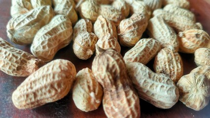 peanuts in shell texture. nuts food background
