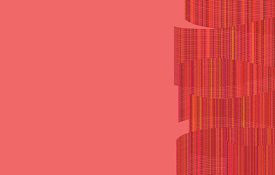roter Hintergrund mit seitlichem Muster, Platz f&uuml;r Text