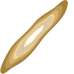 Brown Shape isolated on white