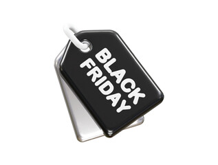Black Friday sale 3d rendering icon illustration 