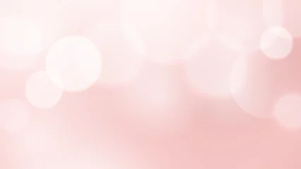 Foto op Aluminium Abstract background with bokeh light effect. Blurred shiny circles on pink backdrop. Elegance banner template for Valentines or Mothers Day © Alice