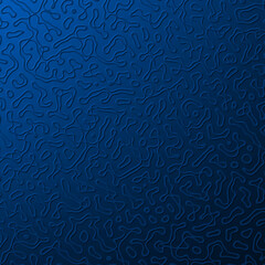 Blue embossed abstract poster design with Turing pattern. Rippled effect of the illusion of movement for banner, flier, invitation, cover, business card.