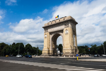 Fototapeta na wymiar Arcul de Triumf - Rumänien Triumphbogen