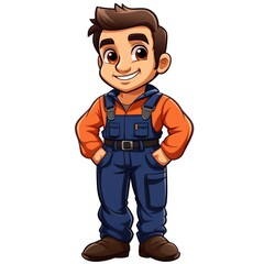 Fototapeta premium Plumber's Overalls icon