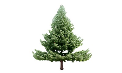 Giant everest vintage christmas tree with white background instant download