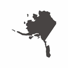 alaska map logo , travel logo